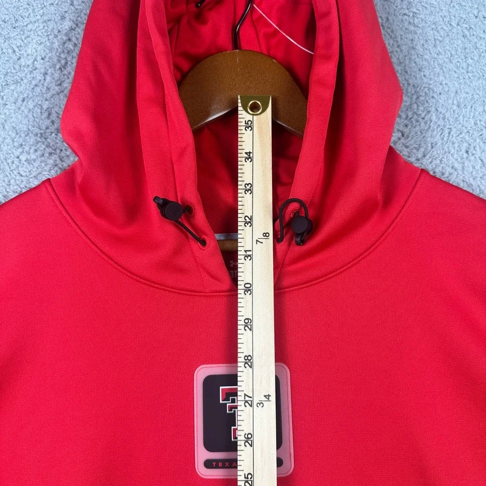 Texas Tech Red Raiders Under Armour Hoodie Mens 3XL Red Fleece Football Pullover